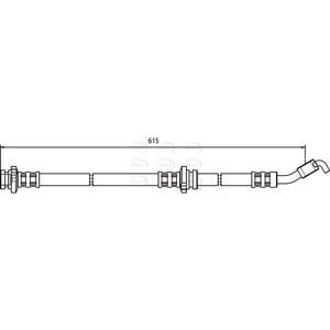 Apec Nissan Brake Hose Hos3517 - 615mm, OEM 46210ax606 - Front Left Apec Nissan Brake Hose Hos3517 - 615mm, OEM 46210ax606 - Front Left