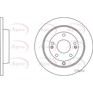 Apec Hyundai Grandeur Rear Brake Disc Dsk3159 - Brake Part Apec Hyundai Grandeur Rear Brake Disc Dsk3159 - Brake Part