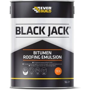 Everbuild Black Jack 906 Bitumen Roofing Emulsion - Roof Coating Everbuild Black Jack 906 Bitumen Roofing Emulsion - Roof Coating
