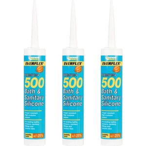 Everbuild Everflex Premium Grey Silicone Sealant - Bathroom & Sanitary Everbuild Everflex Premium Grey Silicone Sealant - Bathroom & Sanitary
