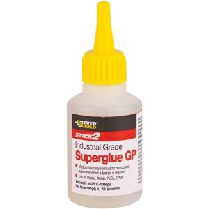 Everbuild GP 20g Superglue Industriel - Viscosité Moyenne, Transparent - Publicité Everbuild GP 20g Superglue Industriel - Viscosité Moyenne, Transparent - Publicité