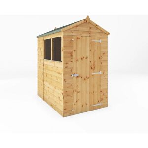Mercia 6ft x 4ft Brown Shiplap Apex Shed - Garden Storage Mercia 6ft x 4ft Brown Shiplap Apex Shed - Garden Storage