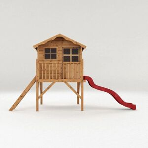 Mercia Poppy Playhouse Tower - Wooden Playhouse with Slide & Tower (1.47m x 1.98m) Mercia Poppy Playhouse Tower - Wooden Playhouse with Slide & Tower (1.47m x 1.98m)