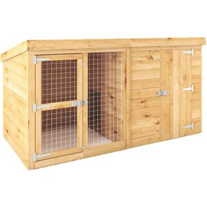 Mercia Brown 28x28mm Dog Kennel & Run - Small Dog Shelter Mercia Brown 28x28mm Dog Kennel & Run - Small Dog Shelter