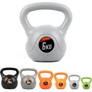 Phoenix Fitness 6kg Kettlebell - Vinyl Weight for Exercise, Core Workout, Strength, Fitness and Cardio - Silver Phoenix Fitness 6kg Kettlebell - Vinyl Weight for Exercise, Core Workout, Strength, Fitness and Cardio - Silver