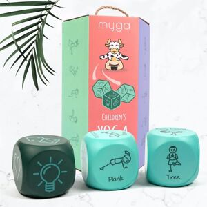 Myga - Kids - Soft Foam - 3 Dice - Yoga Dice Myga - Kids - Soft Foam - 3 Dice - Yoga Dice