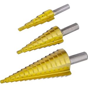 Rolson 48890 Titanium Step Drill Set - 3 Sizes Rolson 48890 Titanium Step Drill Set - 3 Sizes