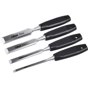Rolson 56159 Wood Chisel Set - 4 Pieces Rolson 56159 Wood Chisel Set - 4 Pieces