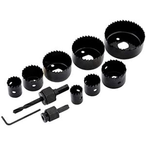 Rolson 58129 Holesaw Set - 11 Pieces Rolson 58129 Holesaw Set - 11 Pieces