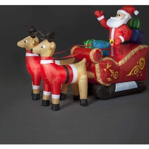 Snow Time - 8ft LED Santa Sleigh & Reindeer - Outdoor - Decoration - Decorative Inflatable Snow Time - 8ft LED Santa Sleigh & Reindeer - Outdoor - Decoration - Decorative Inflatable