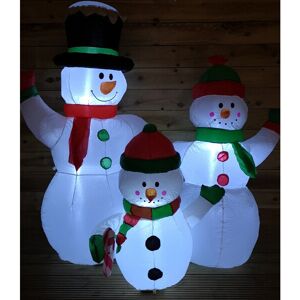 Snow Time 1.5m Inflatable Snowman Family Christmas Decoration Snow Time 1.5m Inflatable Snowman Family Christmas Decoration