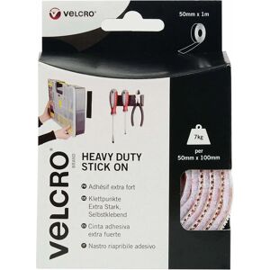 Velcro Heavy-Duty Hook & Loop Fastener - 50mm x 1m - White Velcro Heavy-Duty Hook & Loop Fastener - 50mm x 1m - White