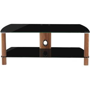 Alphason Century 1200 Walnut & Clear Glass TV Cabinet Alphason Century 1200 Walnut & Clear Glass TV Cabinet
