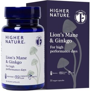 Higher Nature Lion's Mane & Ginkgo Capsules - Support Cognitive Function & Focus Higher Nature Lion's Mane & Ginkgo Capsules - Support Cognitive Function & Focus
