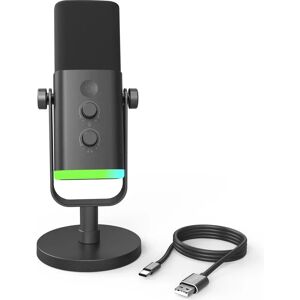 Fifine Am8 RGB Mikrofon - USB/XLR - Dynamisch - Schwarz Fifine Am8 RGB Mikrofon - USB/XLR - Dynamisch - Schwarz