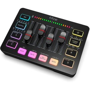 Fifine AMPLIGAME SC3 Mixeur Audio USB Gaming - Pour Streaming & Podcast Fifine AMPLIGAME SC3 Mixeur Audio USB Gaming - Pour Streaming & Podcast
