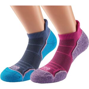 1000 Mile Womens Running Socks - Pink/Lavender Twin Pack - Socks 1000 Mile Womens Running Socks - Pink/Lavender Twin Pack - Socks