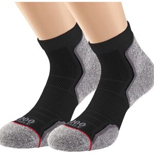 1000 Mile Mens Repreve Run Anklet Sock - Twin Pack - Black 1000 Mile Mens Repreve Run Anklet Sock - Twin Pack - Black