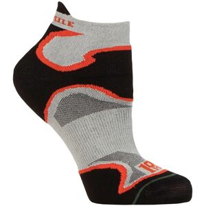 1000 Mile Brand Fusion Socks - Padded Anti Blister - Silver / Orange - Size UK 6-8 1000 Mile Brand Fusion Socks - Padded Anti Blister - Silver / Orange - Size UK 6-8