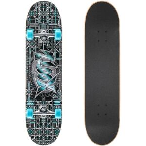 Xootz Kids Complete Beginners Double Kick Trick Skateboard - 31 x 8 Xootz Kids Complete Beginners Double Kick Trick Skateboard - 31 x 8