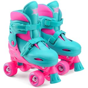 Xootz Kids Quad Skates - Pink/Blue - S (9-12) - Quad Skates Xootz Kids Quad Skates - Pink/Blue - S (9-12) - Quad Skates