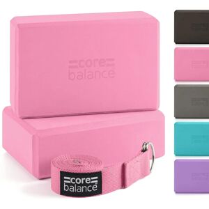 Ensemble de Blocs de Yoga Rose Core Balance - Bloc, Sangle & Support - Publicité Ensemble de Blocs de Yoga Rose Core Balance - Bloc, Sangle & Support - Publicité