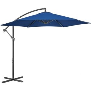 Christow Navy 3m Garden Umbrella - UV Protection Christow Navy 3m Garden Umbrella - UV Protection