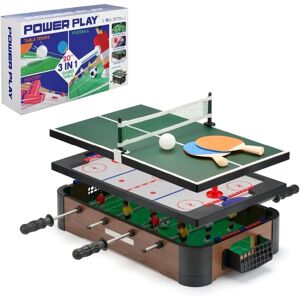 Power Play TY6155 3-in-1 Table Game - Football, Hockey, Ping Pong Power Play TY6155 3-in-1 Table Game - Football, Hockey, Ping Pong