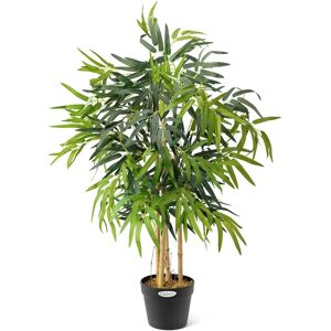 Christow Artificial Bamboo Plant - 3ft - Multi Coloured Christow Artificial Bamboo Plant - 3ft - Multi Coloured