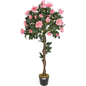 Christow Pink Artificial Rose Tree 4ft - Artificial Rose Tree Christow Pink Artificial Rose Tree 4ft - Artificial Rose Tree