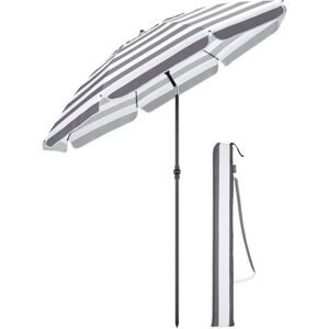 Christow 2m Portable Tilting Beach Parasol - Beach Parasol Christow 2m Portable Tilting Beach Parasol - Beach Parasol