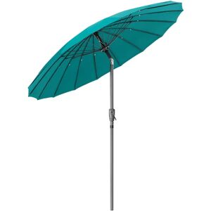 Christow 2.6m Turquoise Parasol with Tilt & UV Protection Christow 2.6m Turquoise Parasol with Tilt & UV Protection