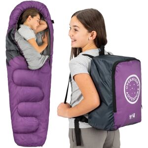 Trail Kids Mummy Sleeping Bag - 3 Season - Purple Trail Kids Mummy Sleeping Bag - 3 Season - Purple