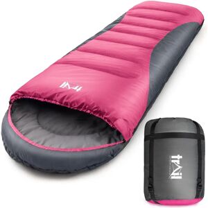 Alpine Pink 400 Hooded Sleeping Bag - Sleeping Bag Alpine Pink 400 Hooded Sleeping Bag - Sleeping Bag