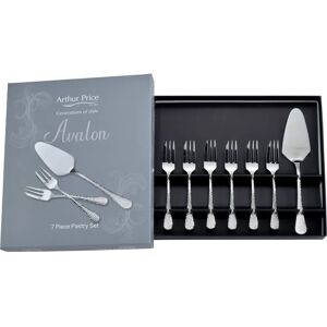 Arthur Price Avalon Stainless Steel Pastry Fork & Server Set - 7-Piece Arthur Price Avalon Stainless Steel Pastry Fork & Server Set - 7-Piece