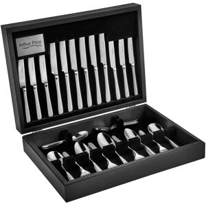 Arthur Price Willow Stainless Steel 58 Piece Cutlery Set - Silver - For 8 People Arthur Price Willow Stainless Steel 58 Piece Cutlery Set - Silver - For 8 People