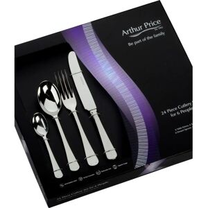 Arthur Price Rattail Stainless Steel Cutlery Set 24 Piece - Classic England Arthur Price Rattail Stainless Steel Cutlery Set 24 Piece - Classic England