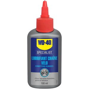 Lubrifiant chaîne vélo WD40 - Conditions humides - 100ml - Publicité Lubrifiant chaîne vélo WD40 - Conditions humides - 100ml - Publicité