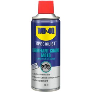 Lubrifiant chaîne sèche WD40 Specialist 400ml - Protection moto - Publicité Lubrifiant chaîne sèche WD40 Specialist 400ml - Protection moto - Publicité