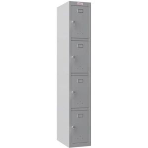 Phoenix Safe Co. PL1430GGK Schließfach - 4 Fächer, Grau - Spind Phoenix Safe Co. PL1430GGK Schließfach - 4 Fächer, Grau - Spind
