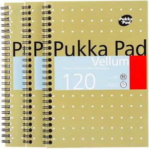 Pukka Metallic Vellum Notepad - A5 Pack 3 Pukka Metallic Vellum Notepad - A5 Pack 3