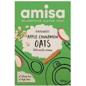 Amisa Organic Apple & Cinnamon Porridge Oats - 300g - Gluten Free Amisa Organic Apple & Cinnamon Porridge Oats - 300g - Gluten Free