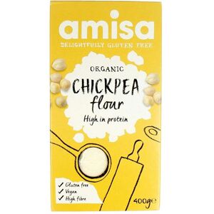 Amisa Organic Chick Pea Flour - 400g Gluten-Free, Vegan Amisa Organic Chick Pea Flour - 400g Gluten-Free, Vegan