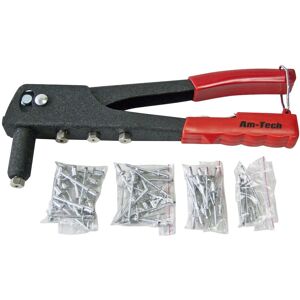 Amtech Rivet Gun Model B3400 - Hand Rivet Tool, 60 Rivets Included Amtech Rivet Gun Model B3400 - Hand Rivet Tool, 60 Rivets Included