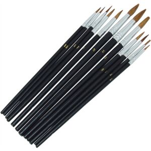 Amtech S4120 12-Piece Artist Paint Brush Set - Paint Brushes Amtech S4120 12-Piece Artist Paint Brush Set - Paint Brushes
