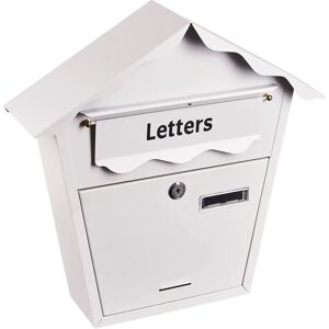 Am-Tech - Post Box - White - Waterproof - Post Box Am-Tech - Post Box - White - Waterproof - Post Box