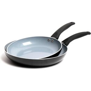 Masterclass Ceramic Eco Frying Pan Set - Non-Stick, Induction-Safe Masterclass Ceramic Eco Frying Pan Set - Non-Stick, Induction-Safe