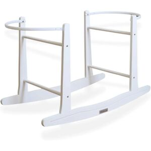 MUEMUE Baby Crib Stand - Adjustable, Wooden, White, 60x30/33.5x70/83.5cm MUEMUE Baby Crib Stand - Adjustable, Wooden, White, 60x30/33.5x70/83.5cm