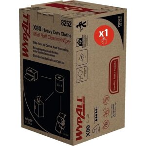 Wypall X80 Power Clean Midi Roll Wiper - Blanc - Essuie-mains - Publicité Wypall X80 Power Clean Midi Roll Wiper - Blanc - Essuie-mains - Publicité