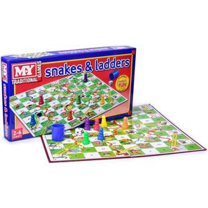 MY Kids Snakes and Ladders Board Game - Family Fun Game for Ages 3+ MY Kids Snakes and Ladders Board Game - Family Fun Game for Ages 3+